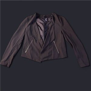H&M divided black open front blazer